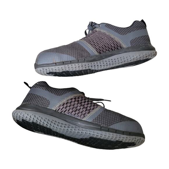 Reebok Mens Work Print Coal Grey/Black Safety Composite Toe Cap Men's 11W RB4248 - Picture 3 of 7